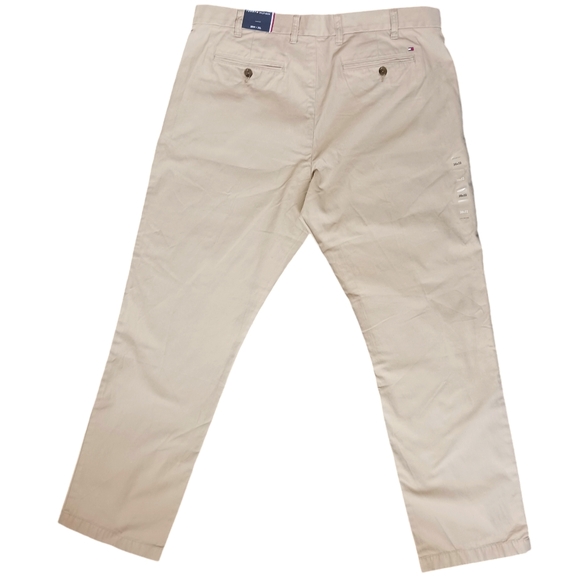 Tommy Hilfiger Chino Pants 100% Cotton Classiccore 38 x 32 Mallet Tan New - Picture 4 of 11